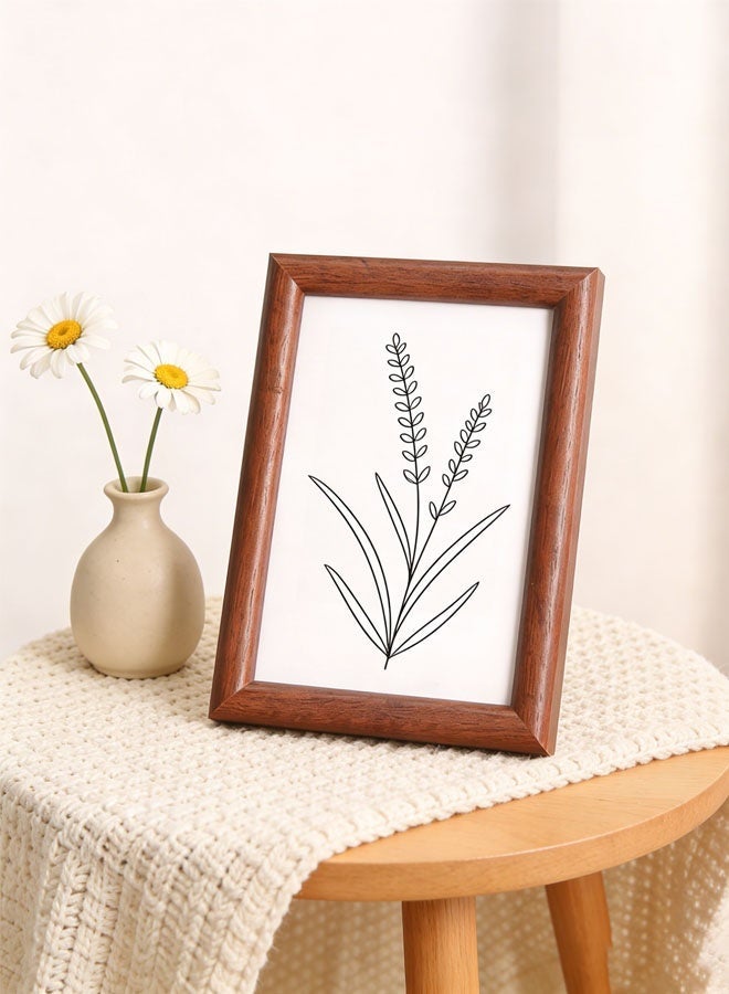 Keranixy Picture Frame, Wood Photo Frame Horizontal and Vertical Poster Frames for Tabletop Wall Hanging for Home Decor with Stand - Image 1